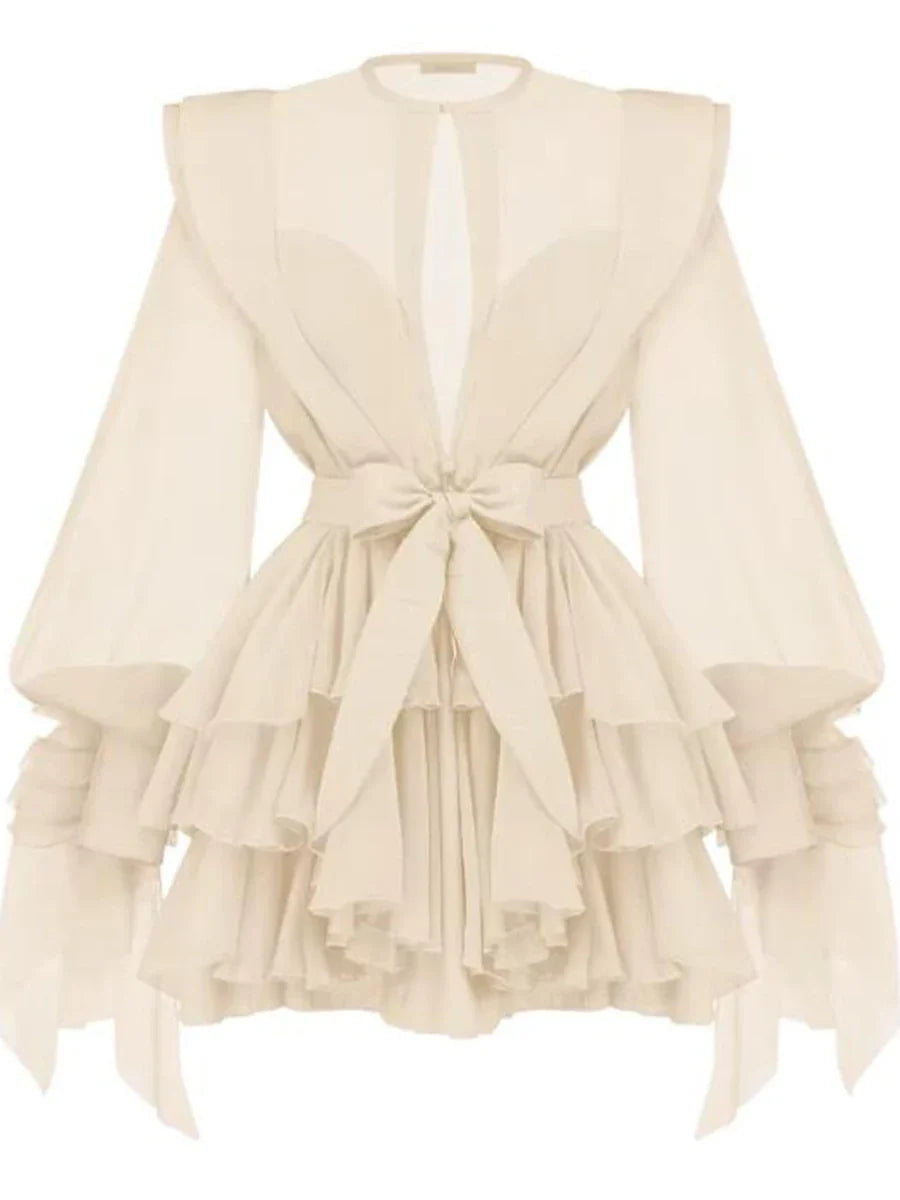 The Vienna Lace-Up Waist Dress from the Soft & Sophisticated at Lavishly Me
