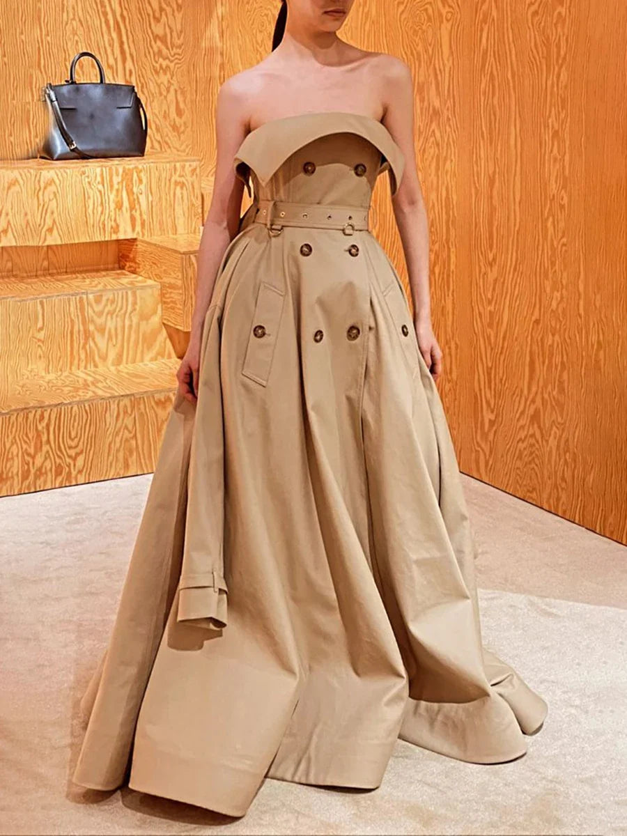 The Belmont Strapless Midi Dress from the Lavishly Me Edit at Lavishly Me