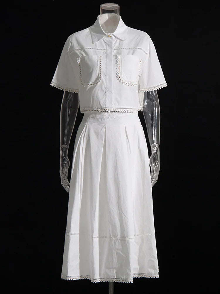 The Kensington Collared Skirt Set from the Everyday Luxe at Lavishly Me