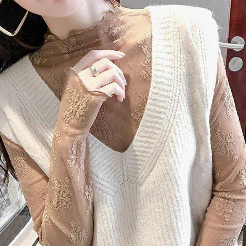 The Noir Veil Mesh Top