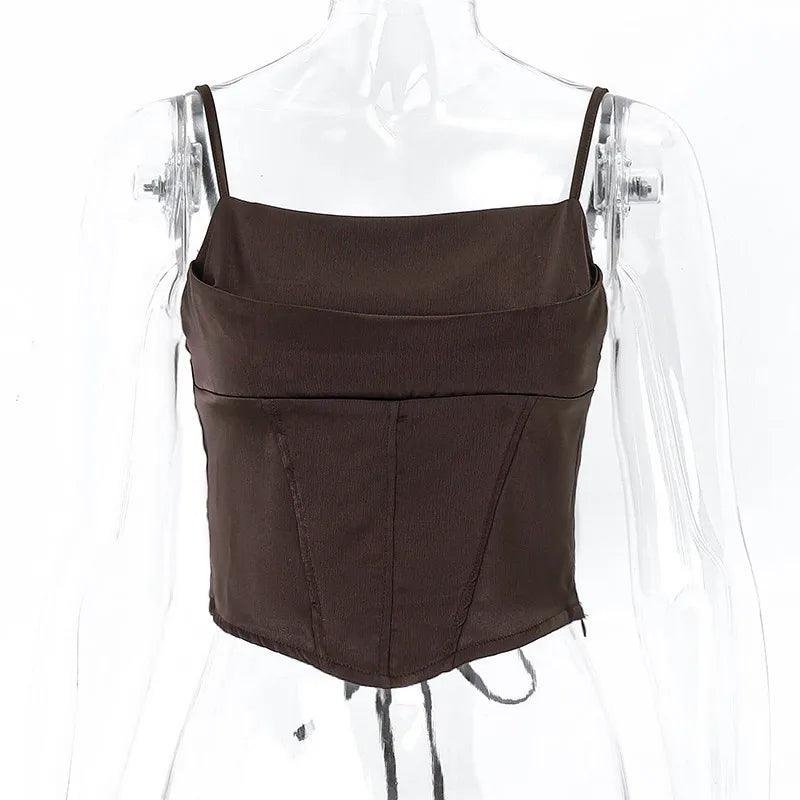 The Valencia Lace-Up Crop Top from the Soft & Sophisticated at Lavishly Me