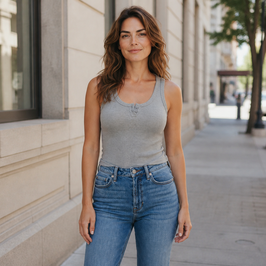 The Harper Ribbed Button Tank from the Lavishly Me Edit at Lavishly Me