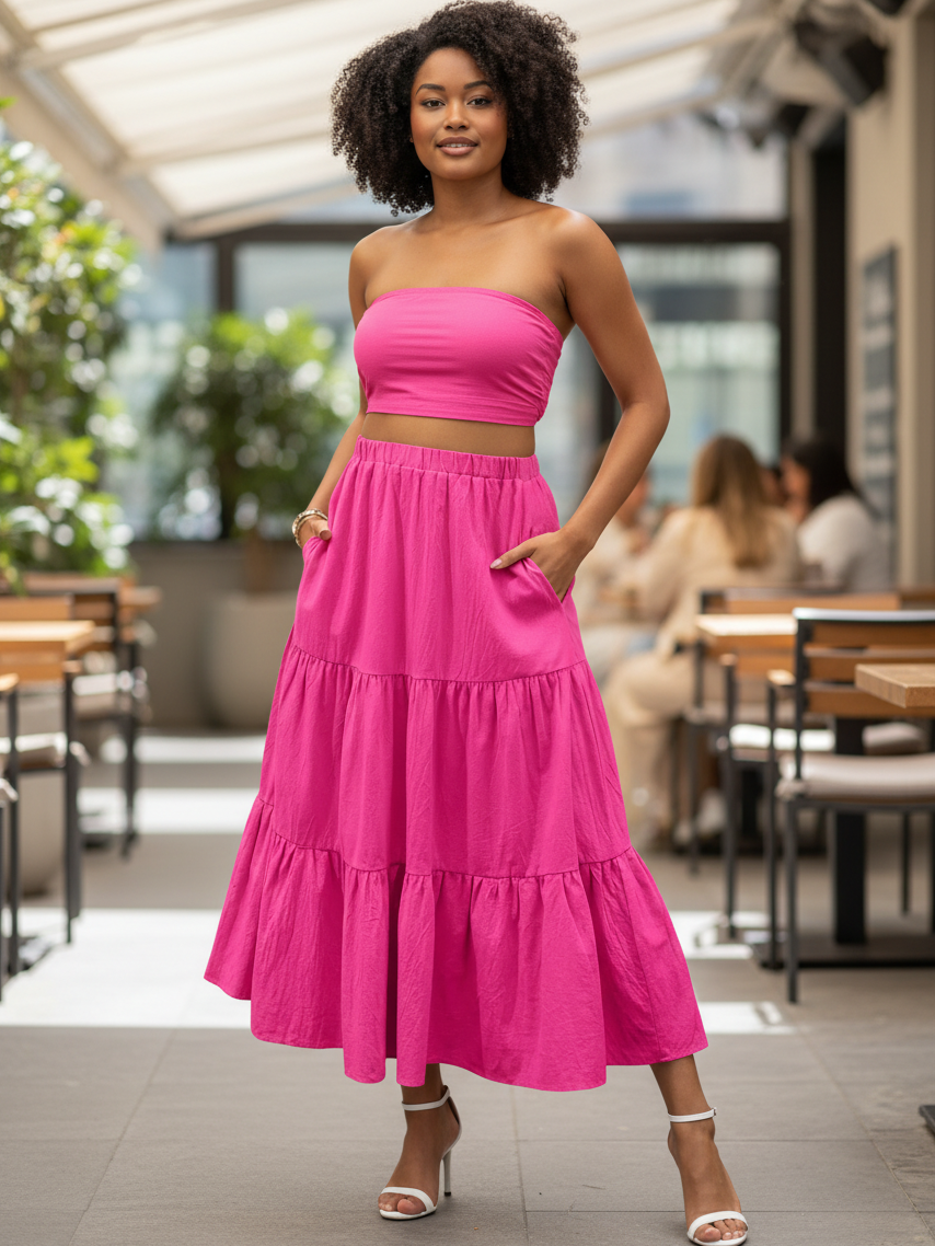 The Solana Pleated Swing Skirt from the Lavishly Me Edit at Lavishly Me