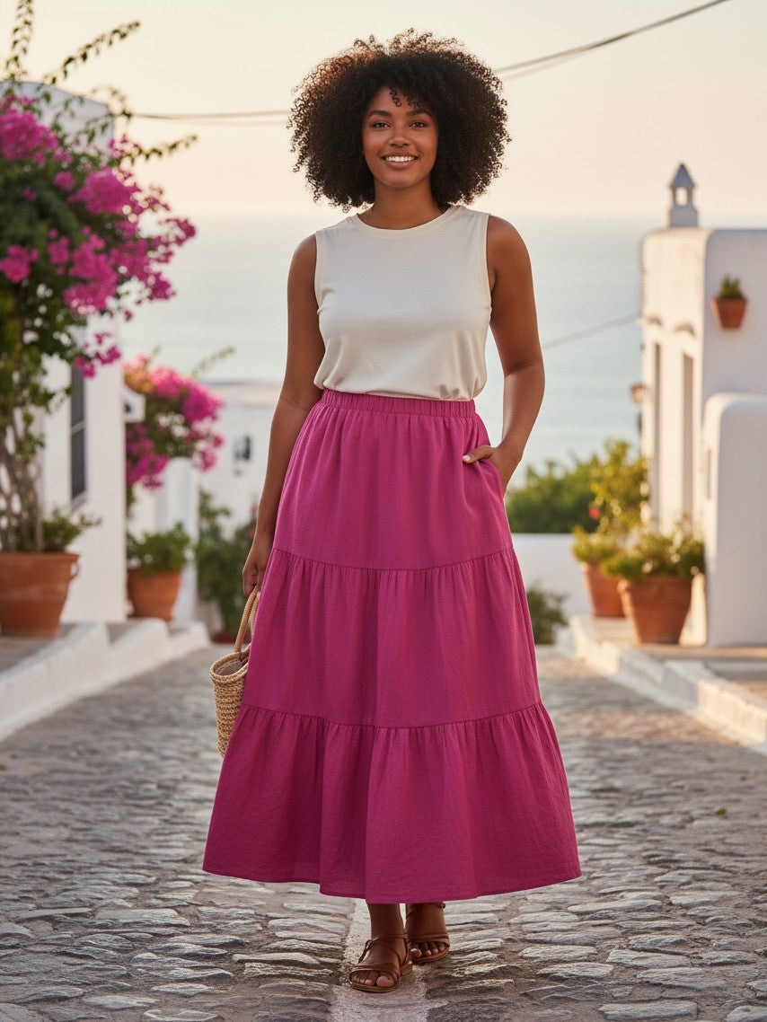 The Solana Pleated Swing Skirt from the Lavishly Me Edit at Lavishly Me