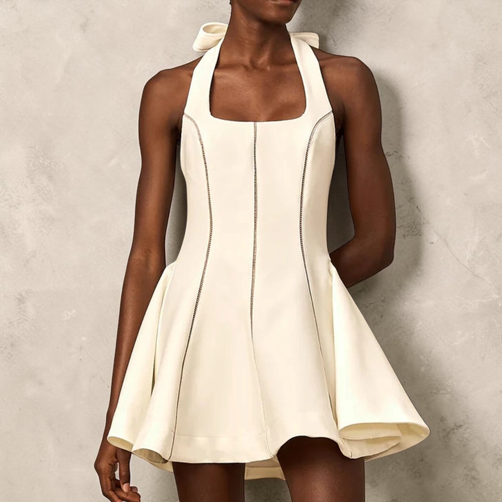 The Celeste Bow Halter Dress from the Lavishly Me Edit at Lavishly Me