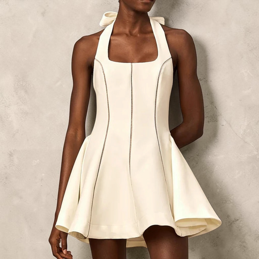 The Celeste Bow Halter Dress from the Lavishly Me Edit at Lavishly Me