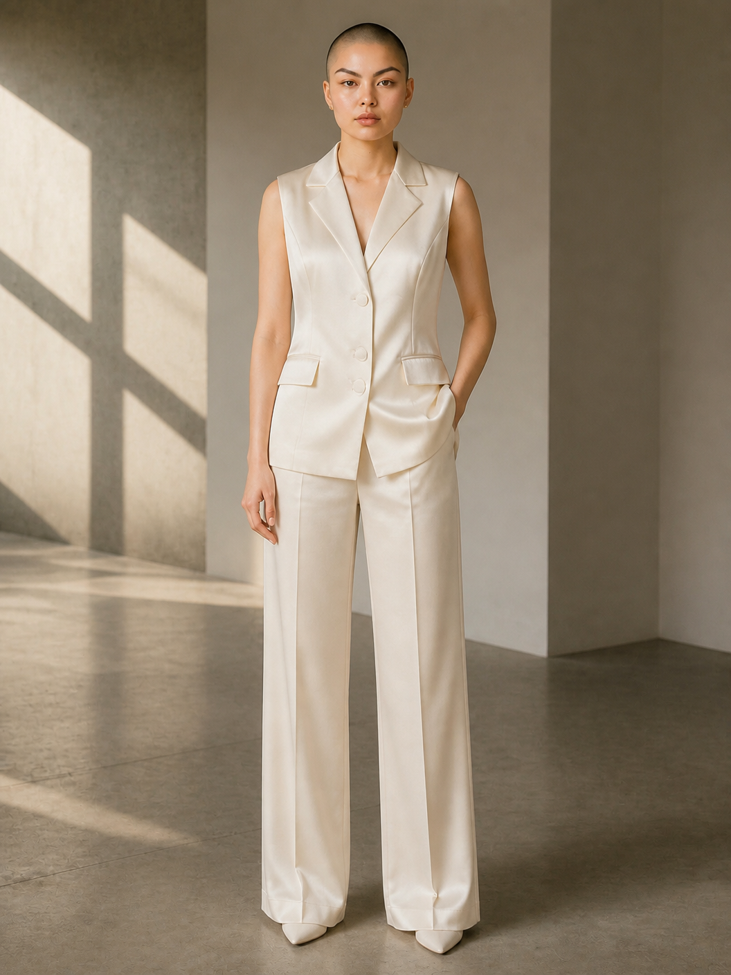 The Opaline Pearl Backless Blazer from the Boss Energy at Lavishly Me