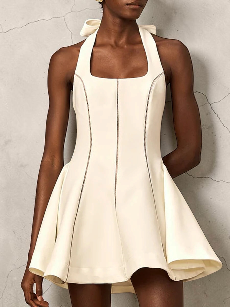 The Celeste Bow Halter Dress from the Lavishly Me Edit at Lavishly Me