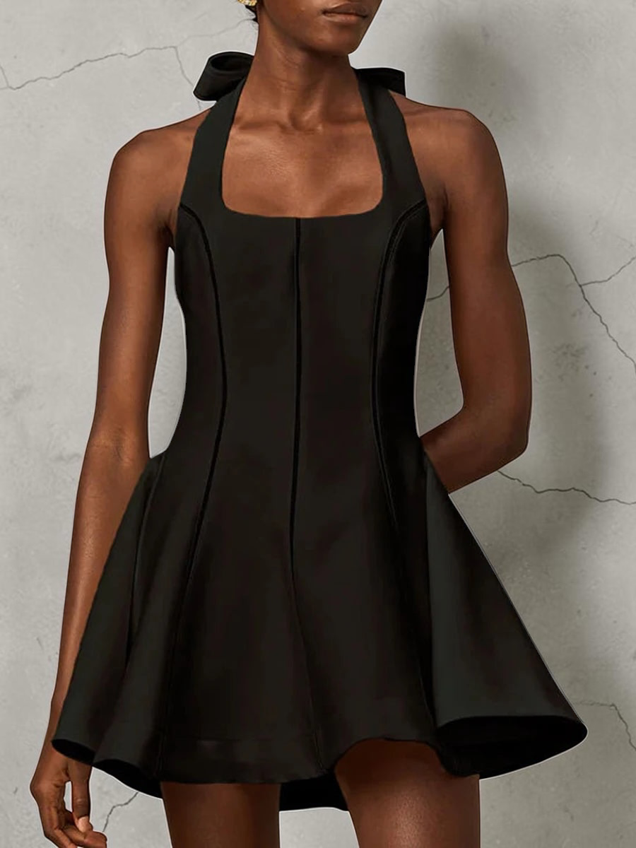 The Celeste Bow Halter Dress from the Lavishly Me Edit at Lavishly Me