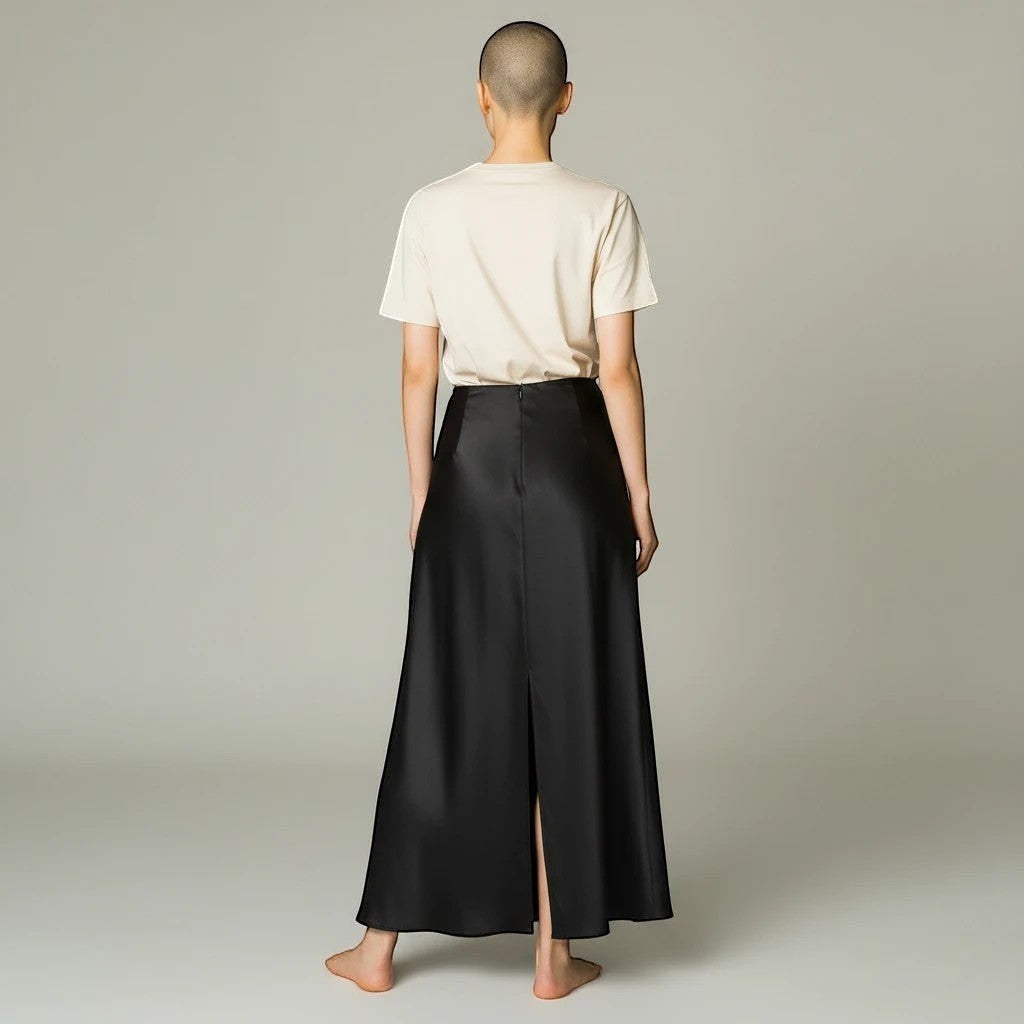 The Riviera Satin Maxi Skirt from the Lavishly Me Edit at Lavishly Me