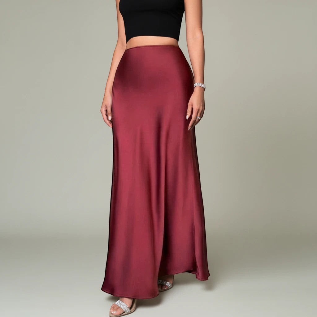 The Riviera Satin Maxi Skirt from the Lavishly Me Edit at Lavishly Me