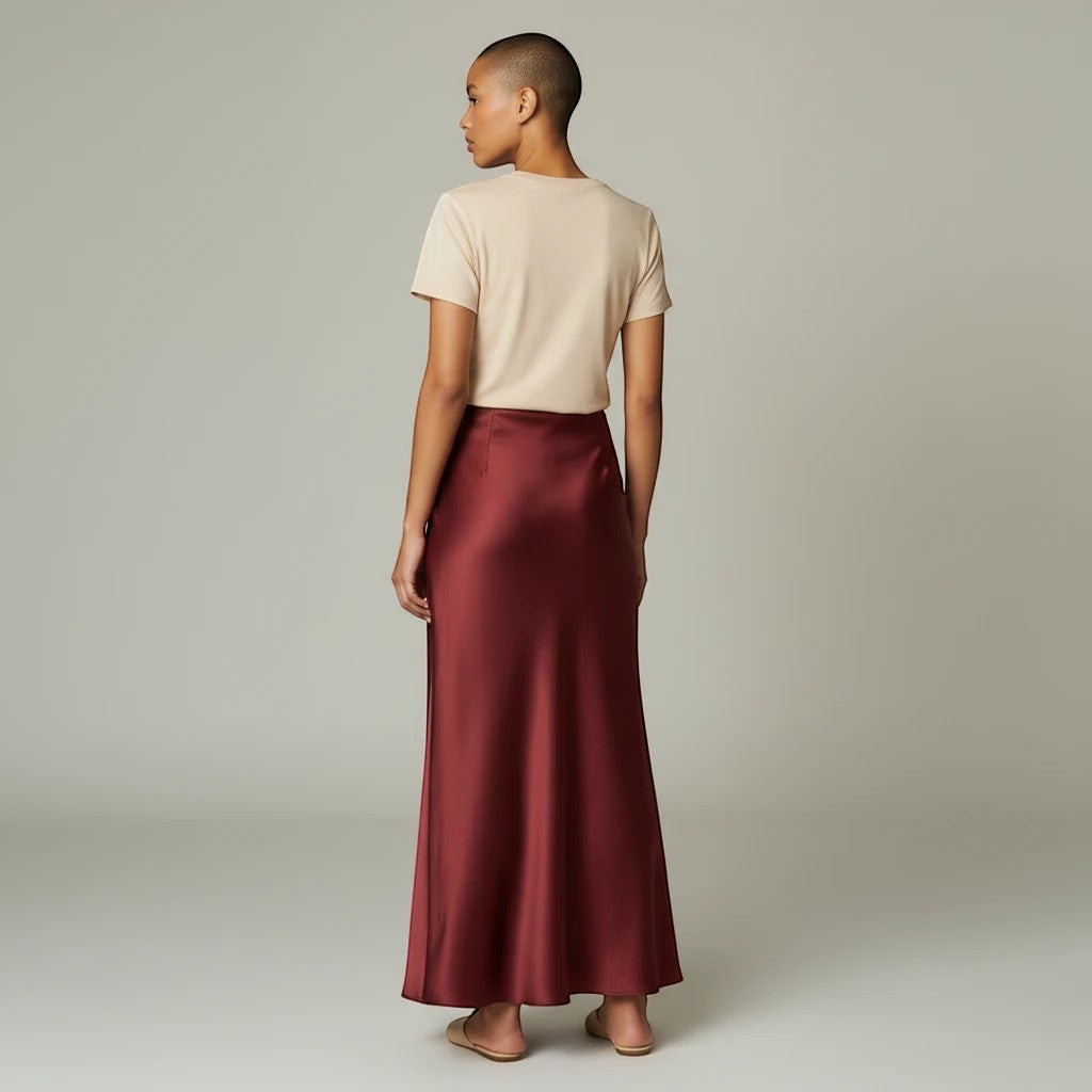 The Riviera Satin Maxi Skirt from the Lavishly Me Edit at Lavishly Me