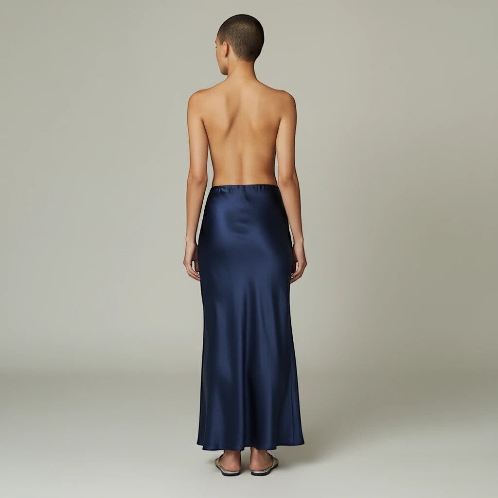 The Riviera Satin Maxi Skirt from the Lavishly Me Edit at Lavishly Me