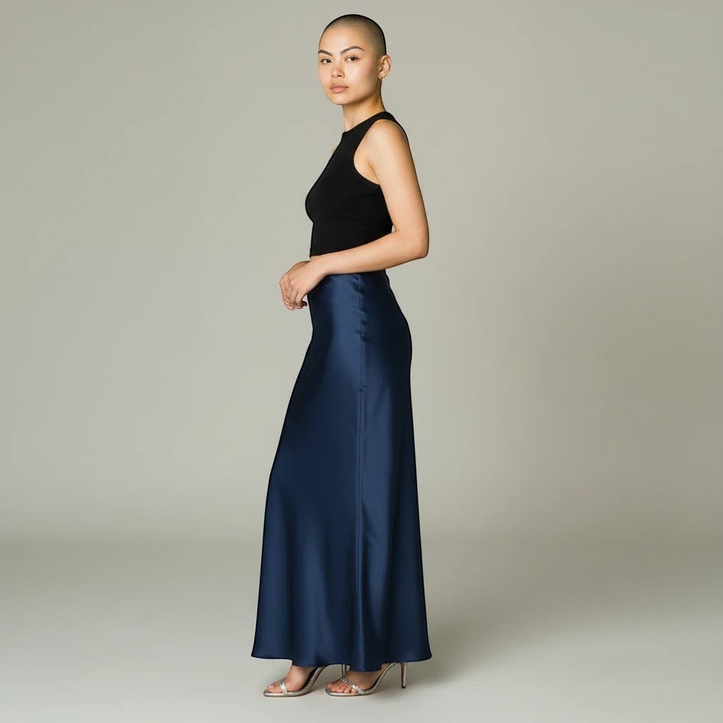 The Riviera Satin Maxi Skirt from the Lavishly Me Edit at Lavishly Me