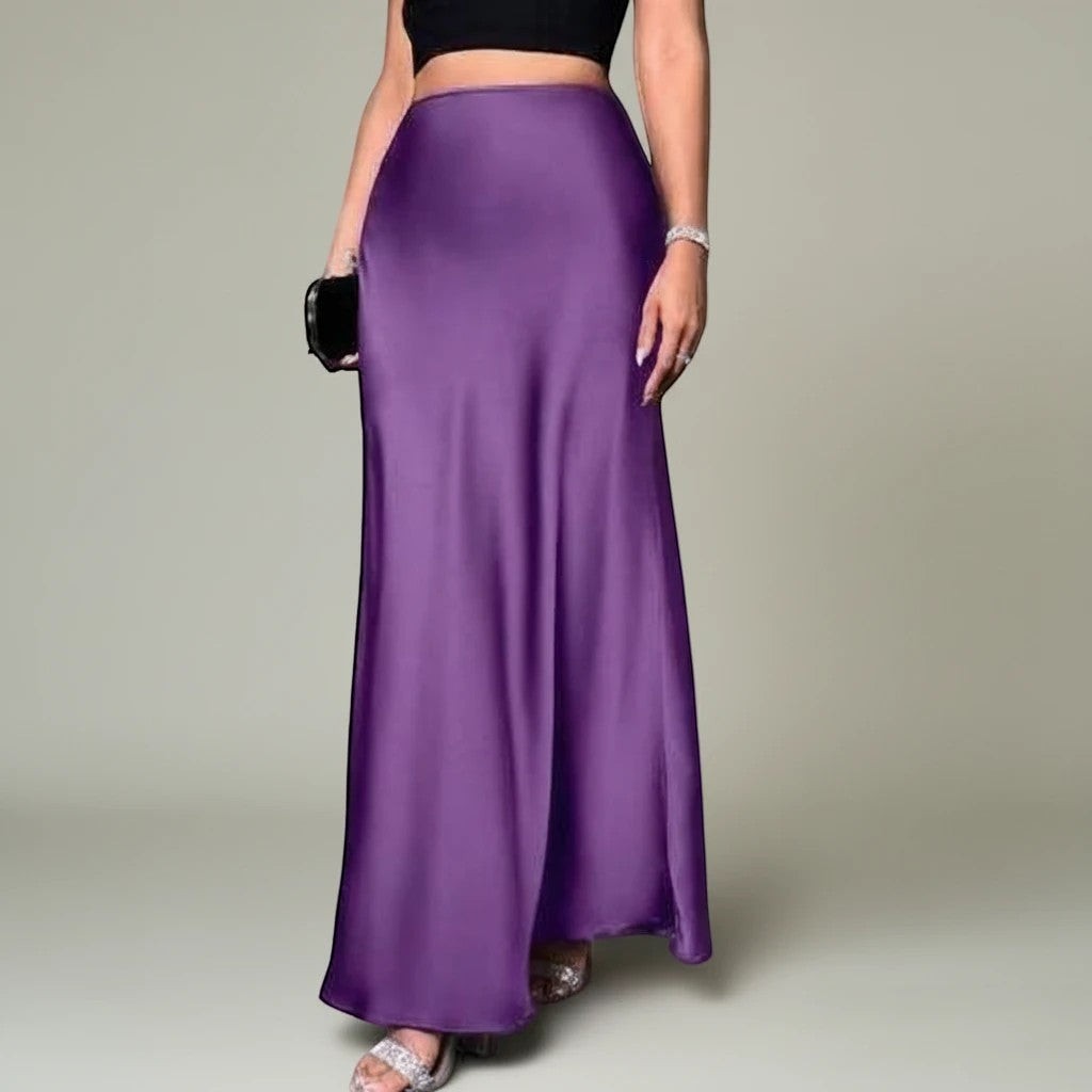 The Riviera Satin Maxi Skirt from the Lavishly Me Edit at Lavishly Me
